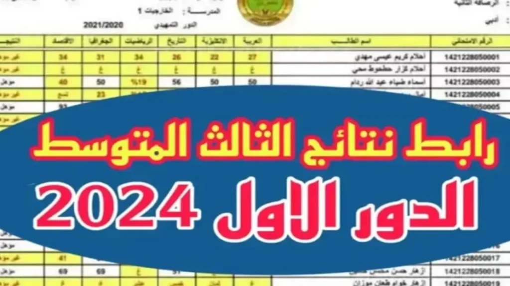 رابط الاستعلام عن نتائج اعتراضات الثالث متوسط 2024