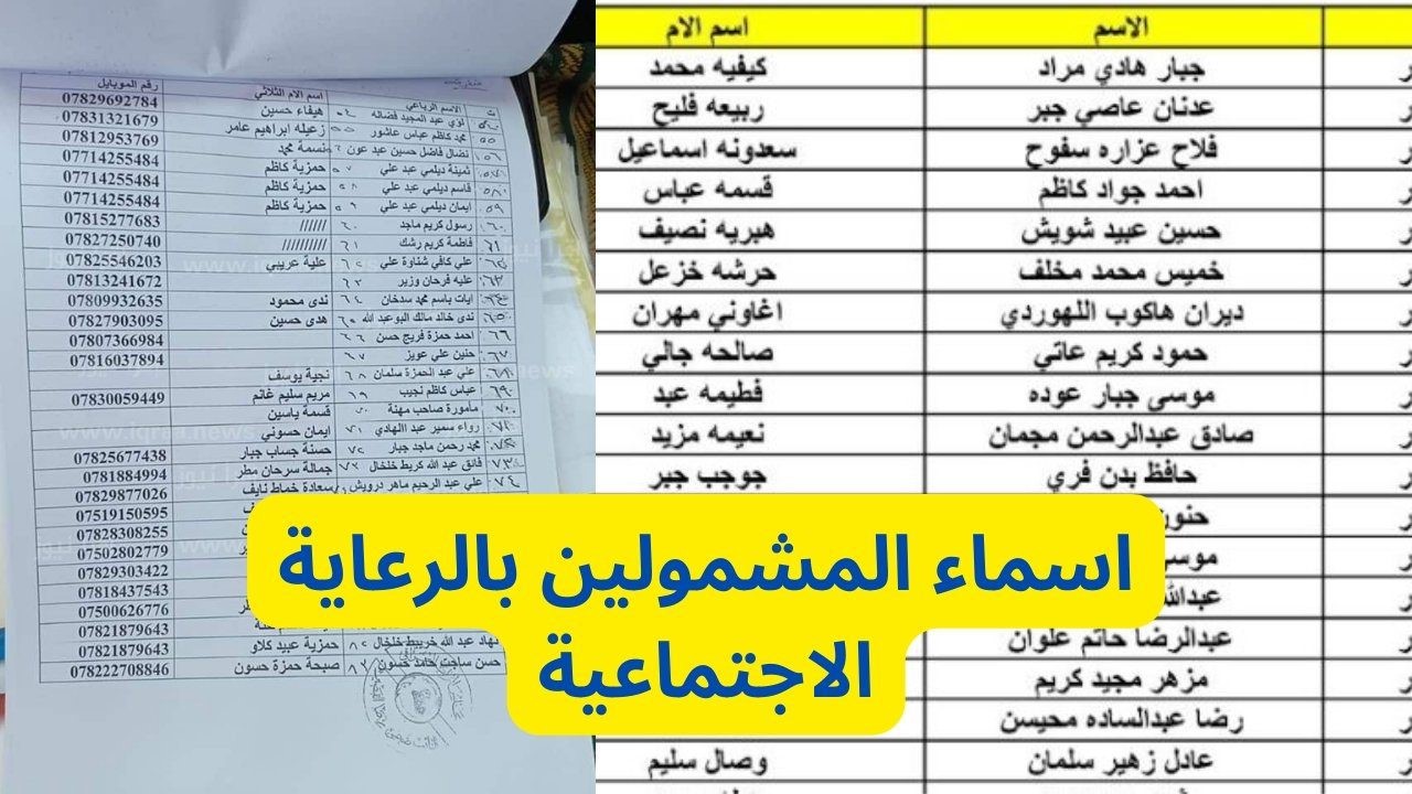 دور على اسمك هنا.. طريقة الاستعلام عن اسماء المشمولين بالرعاية الاجتماعية الوجبة الأخيرة 2024 عبر منصة مظلتي