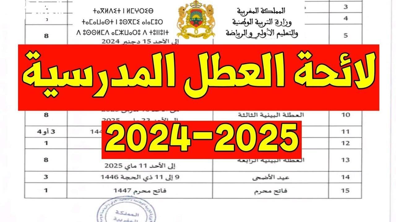 رسميًا موعد العطلة الربيعية في المغرب 2025 نزلت التفاصيل الكاملة