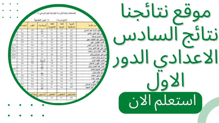 ألف مليون مبرووك للجميع.. رابط استخراج نتائج السادس الاعدادي الدور الأول 2025 بالعراق