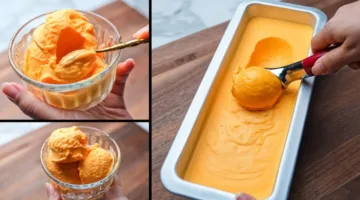 آيس كريم الفراولة والمانجو